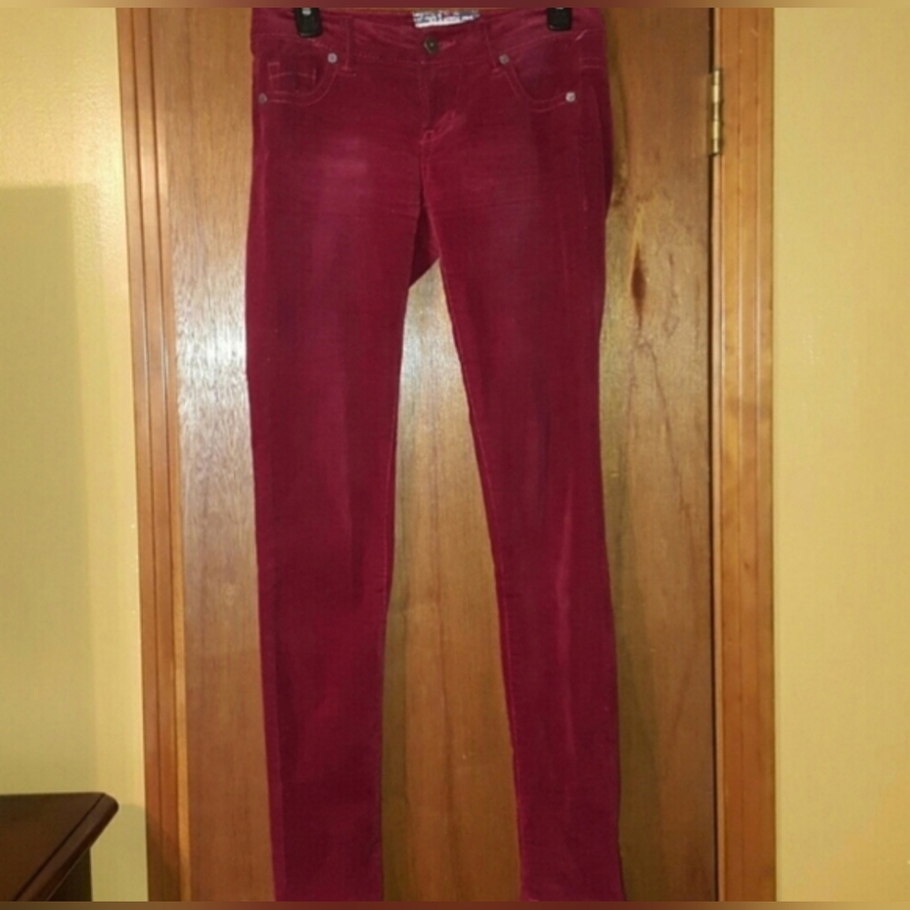 Hot Kiss Burgundy Corduroy Pants